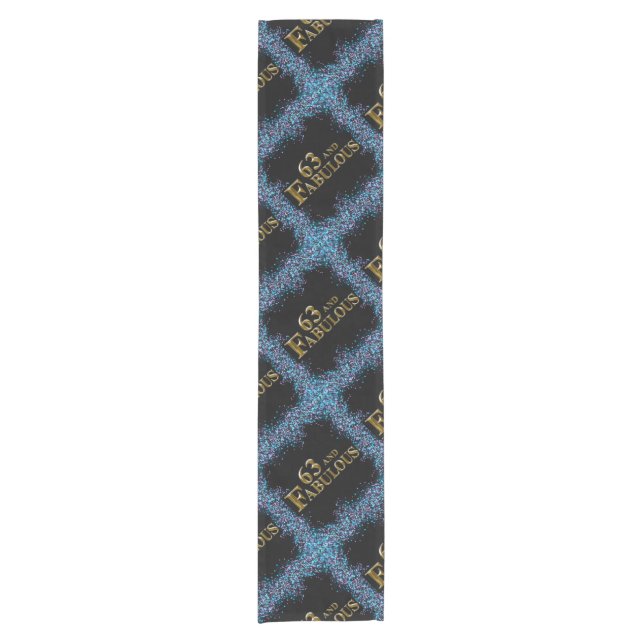 63rd Birthday  Short Table Runner (Front)