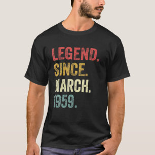 63Th Birthday Gifts 63 Years Old Legend Since Marc T-Shirt