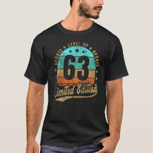 63th Birthday Update Level Up Vintage Retro T-Shirt