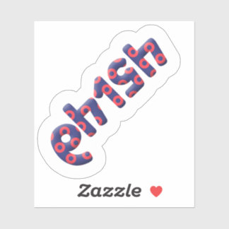 64154 Number Phish Sticker