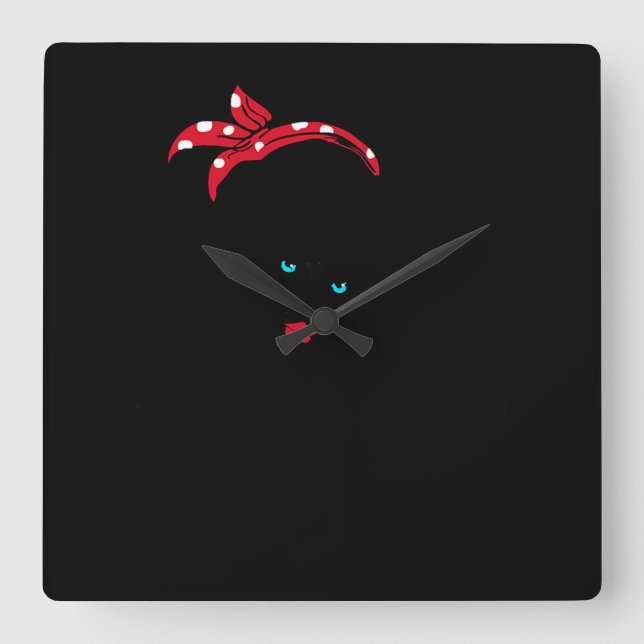 64.Nuclear Engineer Nuclear Engineer Rosie The Riv Square Wall Clock (Front)