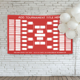 64 Team - Tournament Bracket - can change colour Banner
