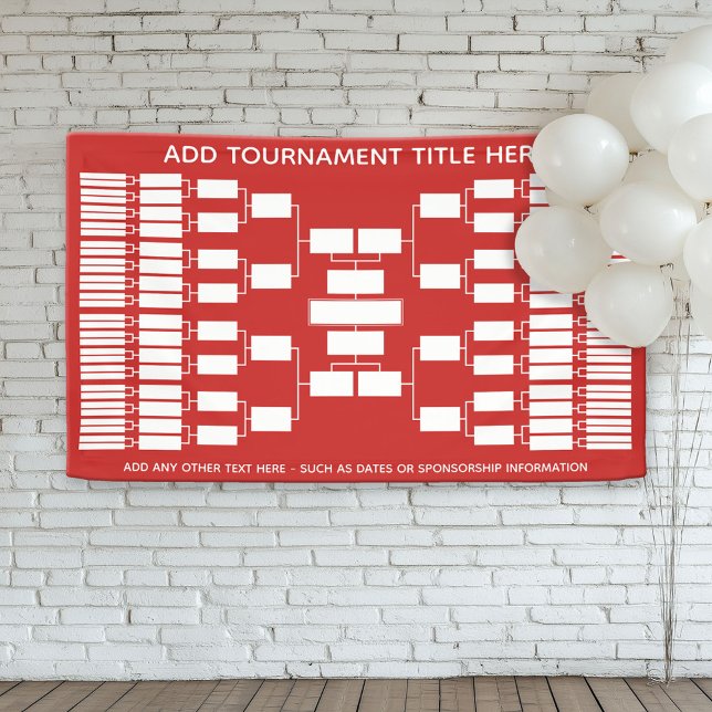 64 Team - Tournament Bracket - can change colour Banner (Custom Tournament Bracket Banner)
