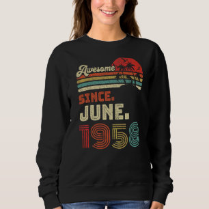 64 Year Old Awesome Since June 1958 64th Birthday Sweatshirt