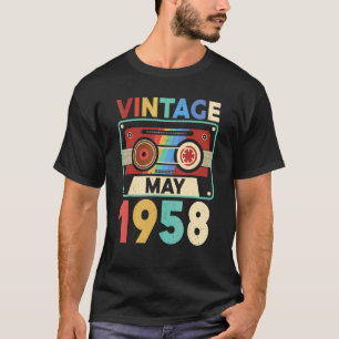 64 Year Old Vintage May 1958  64th Birthday T-Shirt