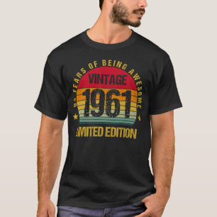 64 Years Old Sixty-Four 1961 64th Birthday Vintage T-Shirt