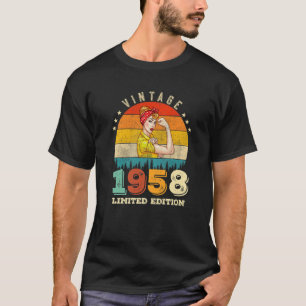 64Th Birthday 1958 Limited Edition Vintage 64 Year T-Shirt