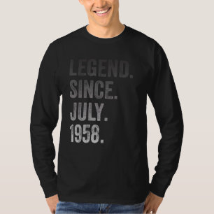 64th Birthday 64 Years Old Legend Since July 1958 T-Shirt