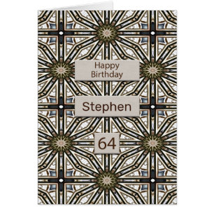 64th Birthday Abstract Mandala Design