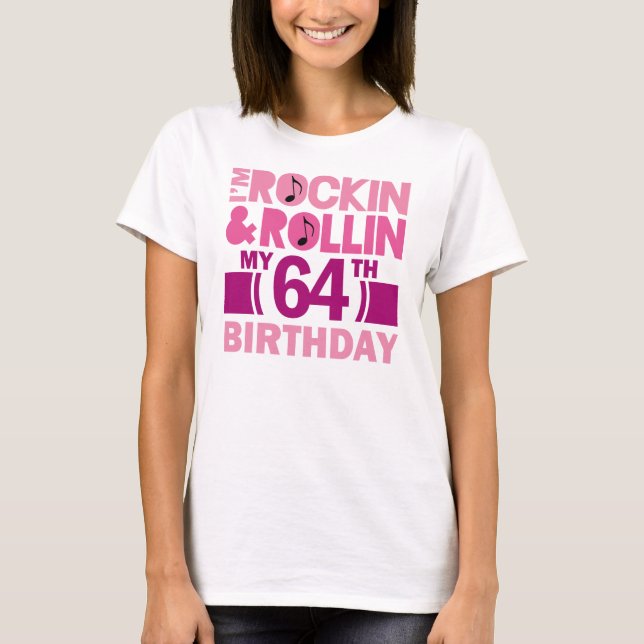 64th Birthday Gift Idea For Female T-Shirt (Front)