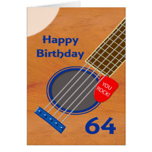 64th Birthday Guitar Player Birthday
