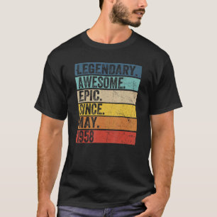 64th Birthday Legendary Awesome Epic Since May 195 T-Shirt