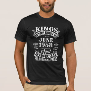 64th Birthday Legends Born In June 1958 64 Years T-Shirt