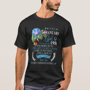 64Th Birthday Made In January 1958 64 Years Old T-Shirt