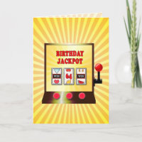 64th birthday slot machine card
