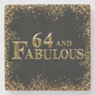 64th Birthday Stone Coaster