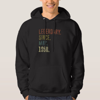 64th Birthday Vintage Legendary Since May 1958 Hoodie