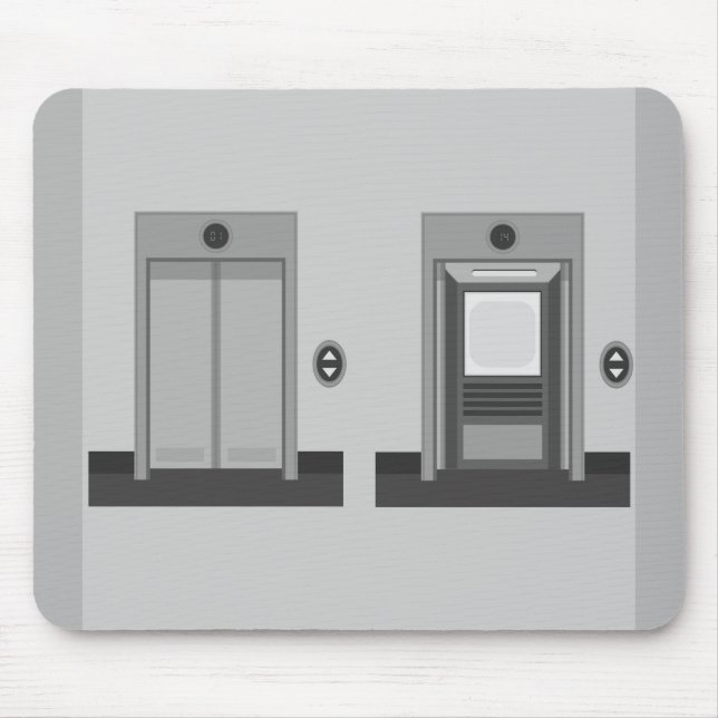 6511Building Elevator Mouse Pad (Front)