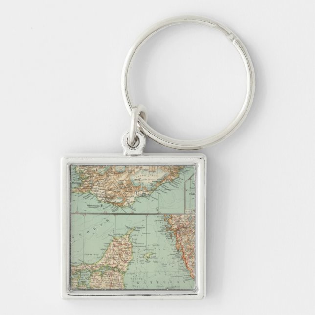 65 Denmark, Iceland Key Ring (Front)
