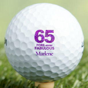 65 FORE-ever Fabulous Stepmom Gift – Purple Floral Golf Balls