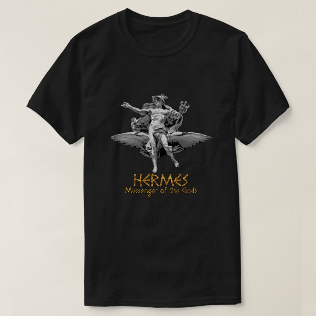 65 MCMLXV Hermes Greek Mythology Messenger of the  T-Shirt (Design Front)