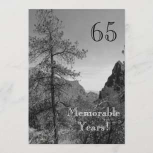 65 Memorable Years/Birthday Celebration-Nature Invitation