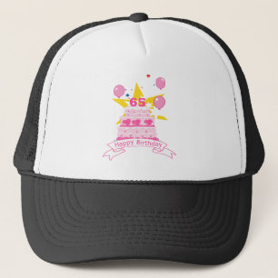65 Year Old Birthday Cake Trucker Hat