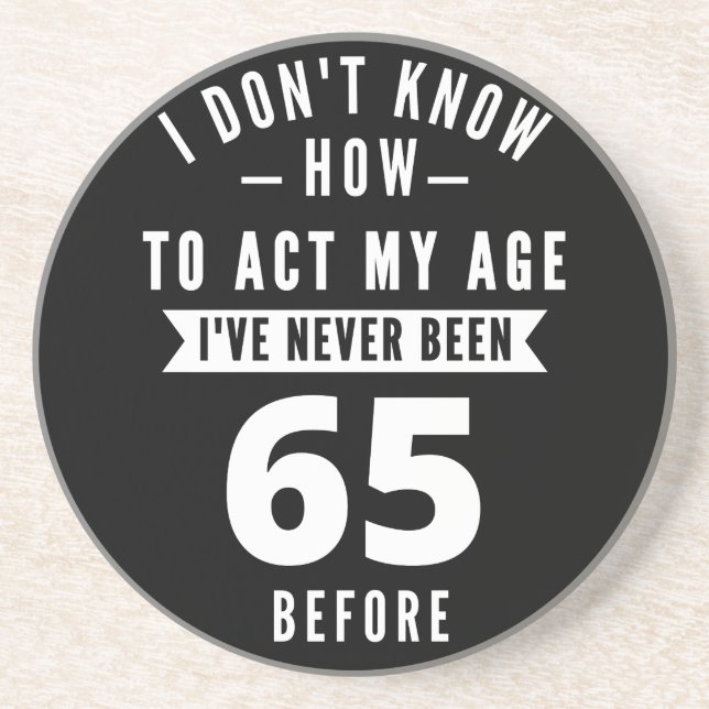 65 Year Old Gift | 65th Birthday Gift Ideas Coaster (Front)