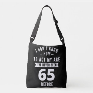 65 Year Old Gift 65th Birthday Gift Ideas Crossbody Bag