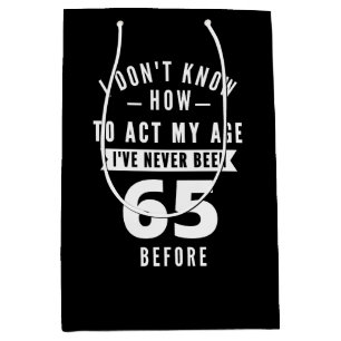 65 Year Old Gift 65th Birthday Gift Ideas Medium Gift Bag