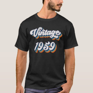65 Year Old Gift Men Women Vintage 1959 65th Birth T-Shirt