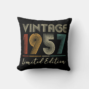 65 Year Old Gifts Vintage 1957 Limited Edition 65t Cushion