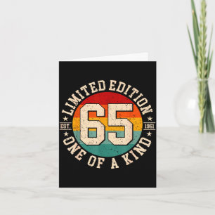 65 year old vintage 1961 limited edition 65th card