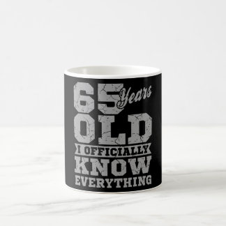 65 YEARS OLD 65 Birthday Gift Dad Knows Everything Coffee Mug