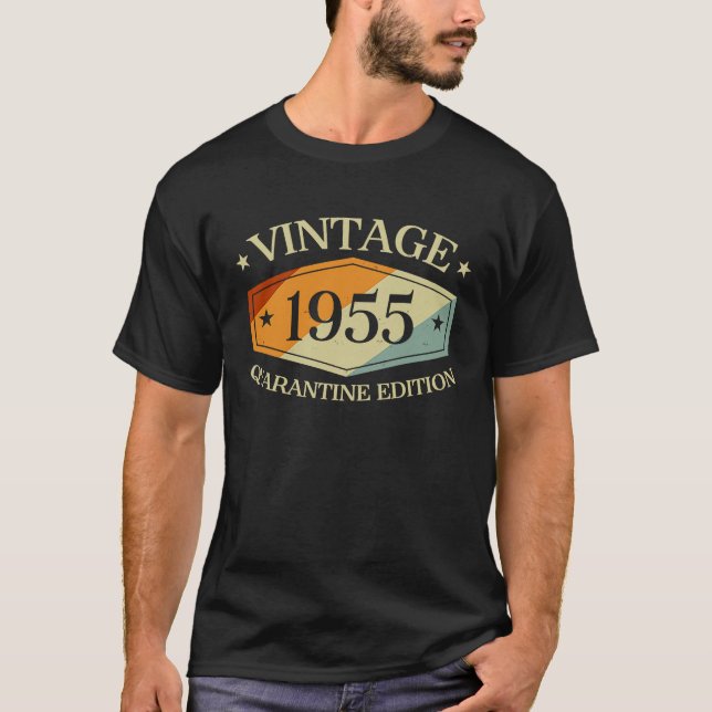 65 Years Old 65th Birthday 1955 Quarantine Edition T-Shirt (Front)