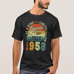 65 Years Old Awesome Since July 1958 65th Birthday T-Shirt