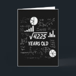 65 Years Old Bday Math Teacher 65th Birthday Gift Card<br><div class="desc">Birthday Design For anyone who's horoscope say difficult & Stubborn But totally worth.Wear it with pride at work,  school gym perfect to pair with shorts,  leggings or jeans for a casual yet trendy Look</div>