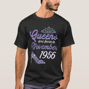 65 Years Old Bday November 1956 65Th Birthday Wome T-Shirt