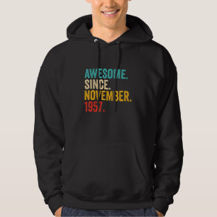 65 Years Old Gifts 65th Birthday Awesome Since Nov Hoodie