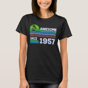 65 Years Old Men Women Awesome Since 1957 1 T-Shirt