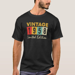 65 Years Old Vintage 1958 65th Birthday T-Shirt