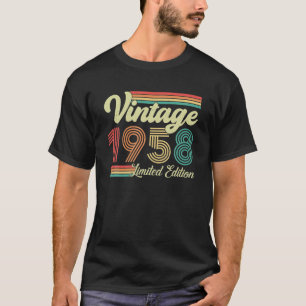 65 Years Old Vintage 1958 Born In 1958 65th T-Shirt