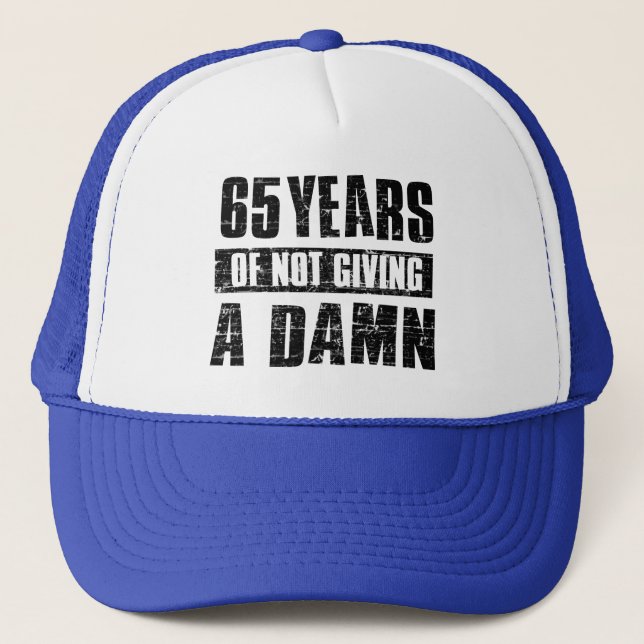 65 years trucker hat (Front)