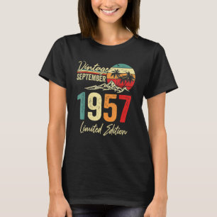 65 Yr Old Vintage September 1957  65th T-Shirt