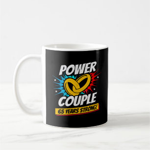 65th Anniversary Married Couples 65 Years Strong Coffee Mug