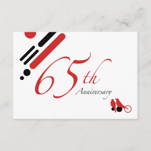 65th Anniversary (mod birds) Invitation