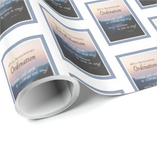 65th Anniversary of Ordination Congrats Wrapping Paper