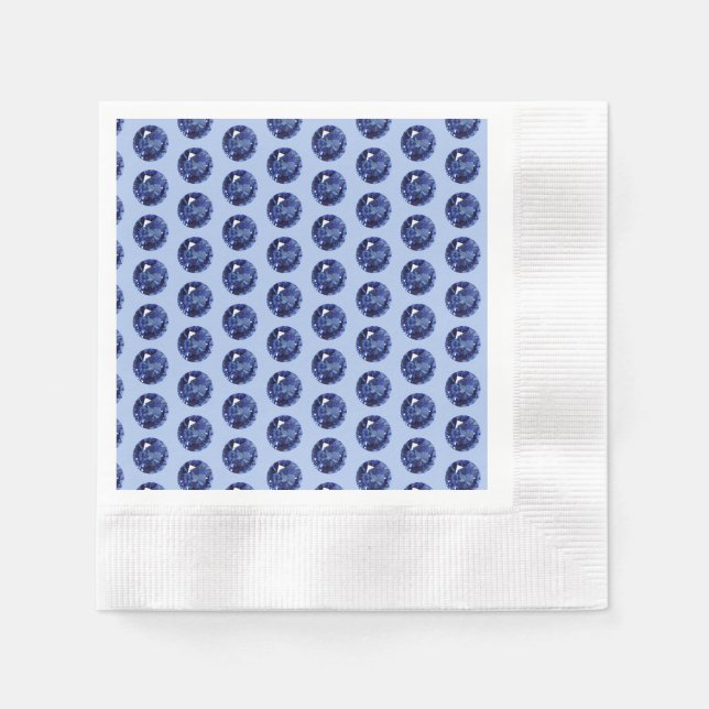 65th Anniversary Sapphire  Napkin (Front)