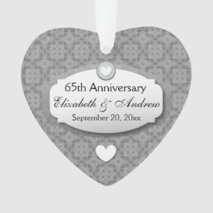65th Anniversary Wedding Anniversary Diamond Z02 Ornament