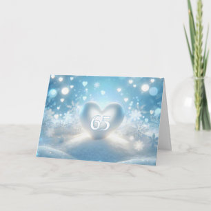 65th Anniversary Winter Heart Card